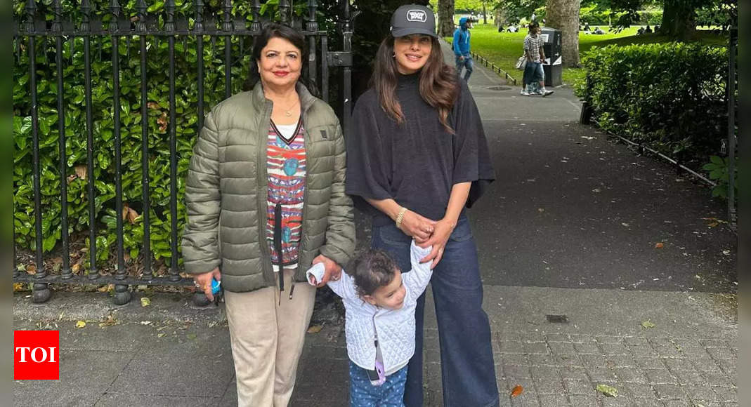 Priyanka Chopra enjoys family time with daughter Malti Marie, mother Madhu Chopra in Ireland after wrapping Heads of State shoot | Hindi Movie News – Times of India