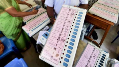 BJP neta booked for son using EVM | India News - Times of India