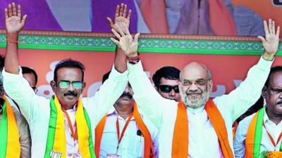 Shah to Telangana voters: It’s vote jihad vs vote for progress