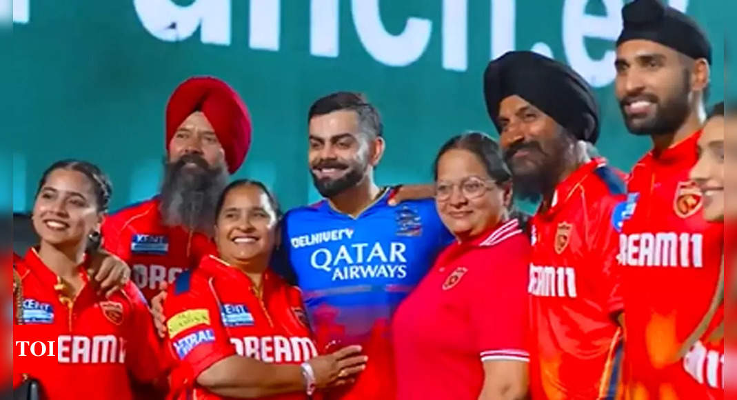 WATCH: Virat Kohli meets Arshdeep Singh and Harpreet Brar’s family, wins hearts | Cricket News – Times of India