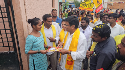 TDP's Chittoor parliament candidate intensifies campaign at Kuppam and Chandragiri