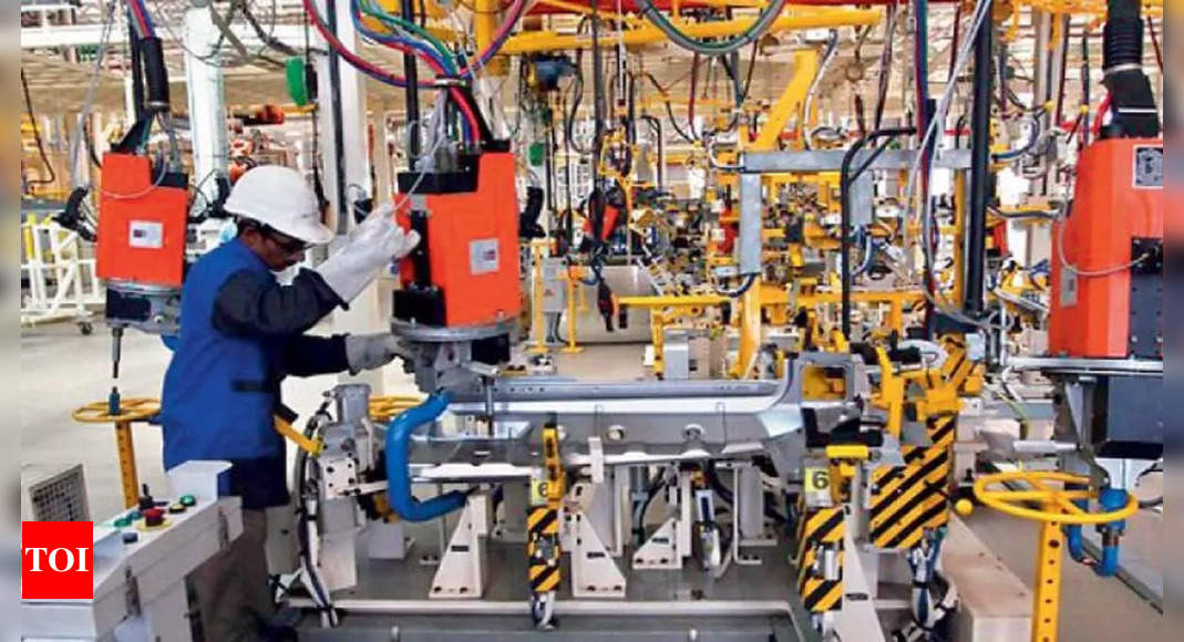 Industrial output grows 5.8% in FY24, slows a tad in March – Times of India