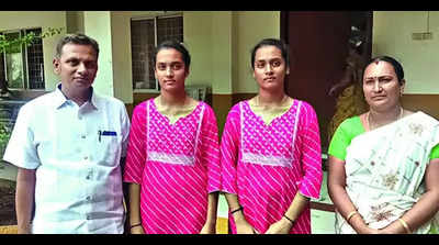 Twin sisters from Namakkal, Tirupur get identical marks