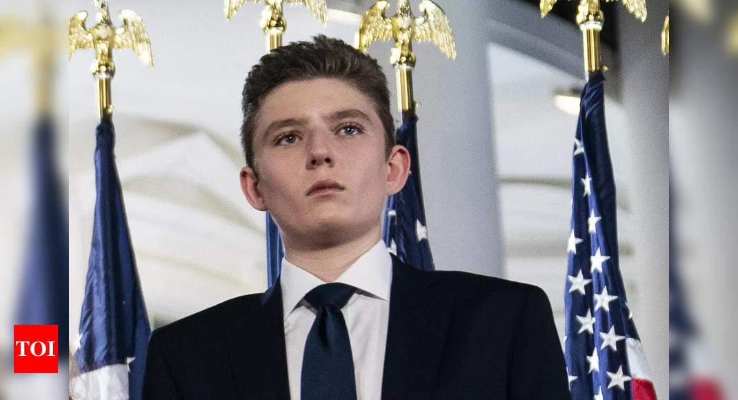 Trump’s son Barron, 18, pulls out of political debut – Times of India