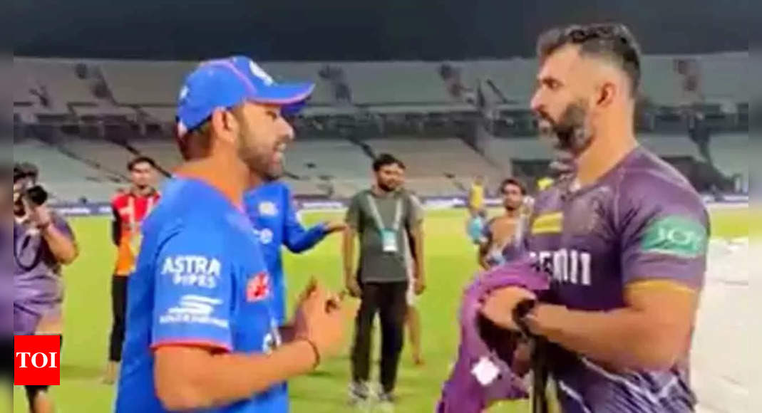 Watch – ‘Mera ghar hai woh…’: Rohit Sharma to Abhishek Nayar ahead of Kolkata Knight Riders-Mumbai Indians IPL clash | Cricket News – Times of India