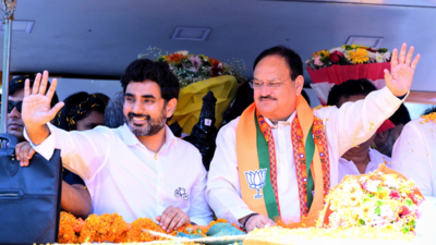 JP Nadda, Nara Lokesh promise to generate 5 lakh jobs in next 5 years in Tirupati