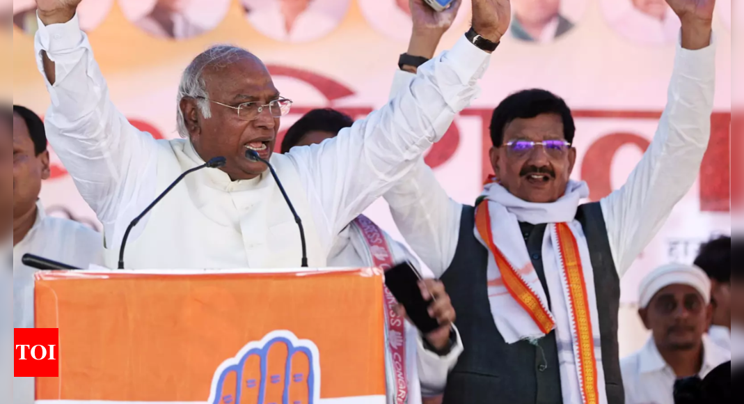 Kharge-EC war of words rages: Cong chief asks why no action against ‘communal’ remarks by BJP leaders | India News – Times of India