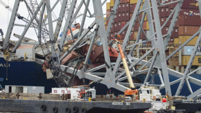 Baltimore bridge collapse: Crews prepare for controlled demolition