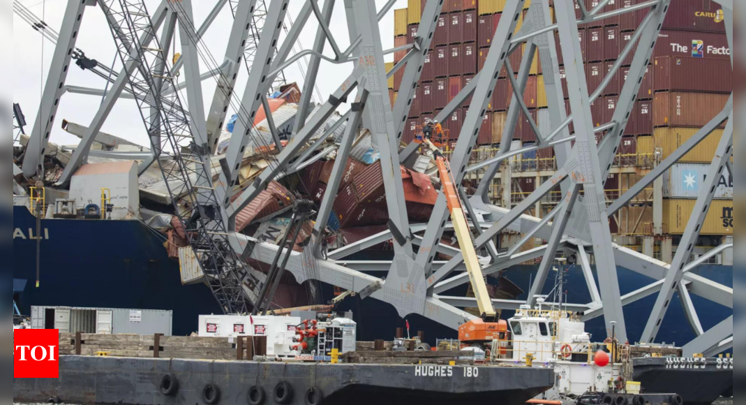 Baltimore bridge collapse: Crews prepare for controlled demolition – Times of India