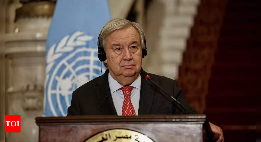 UN chief calls for ‘immediate’ Gaza ceasefire, hostage release – Times of India