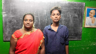 Mother and son together clear class 10 SSLC examination in Tamil Nadu