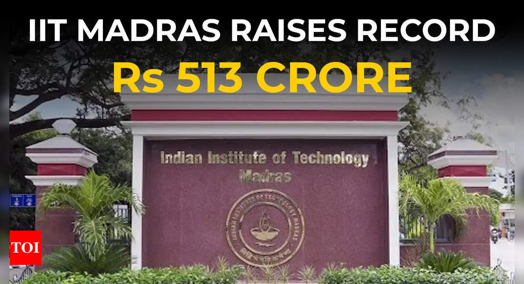 IIT Madras raises record Rs 513 crore from alumni, corporates