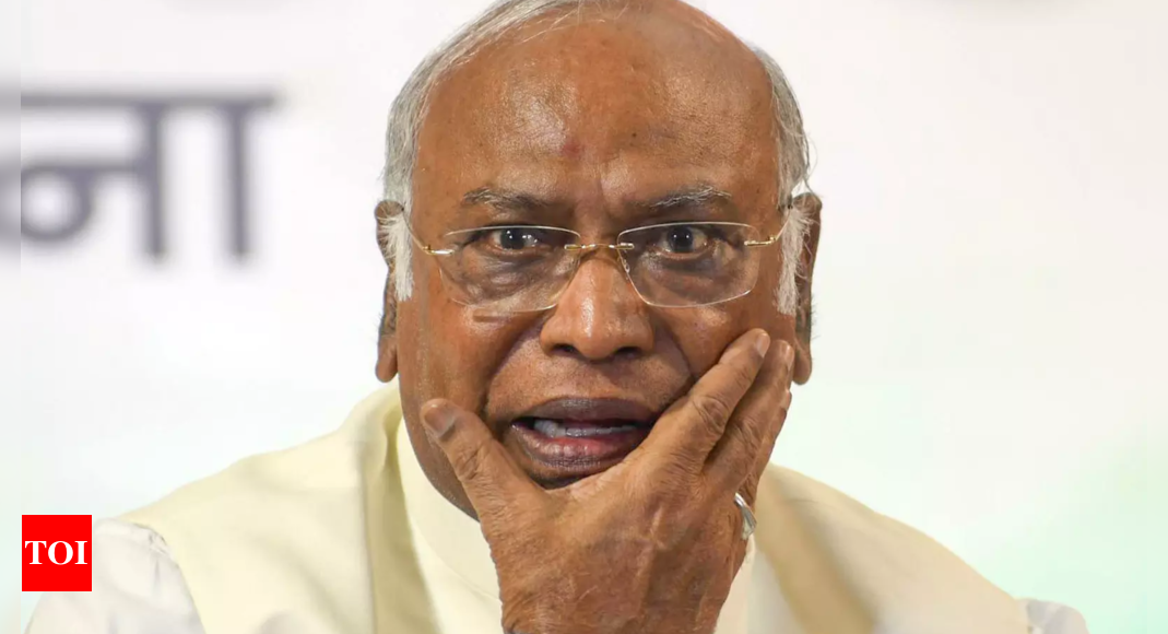 ‘Opposition being targeted’: Congress fumes at Kharge copter search in Bihar – Times of India