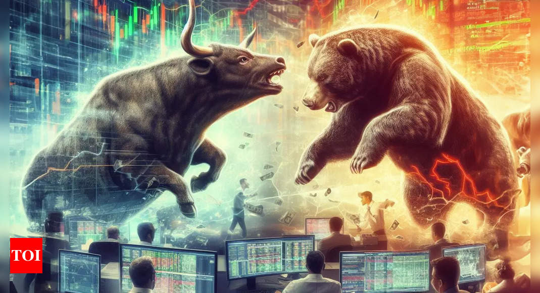 Stock market crash today: BSE Sensex plunges over 750 points, gives up 72,000 level; Nifty50 below 21,900 as bears attack – Times of India