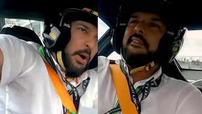 Watch: Yuvraj Singh takes thrilling ride on F1 Track in Miami, says "I'll buy.."