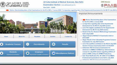 AIIMS INI CET 2024 admit card today at aiimsexams.ac.in; Check Exam pattern, marking scheme and more