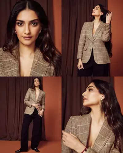 Sonam Kapoor Brings Her Fashion Game Forward, Dons Gender-neutral ...