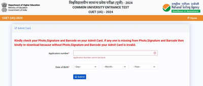 CUET UG Admit Card 2024 out at cuetug.ntaonline.in, direct link here