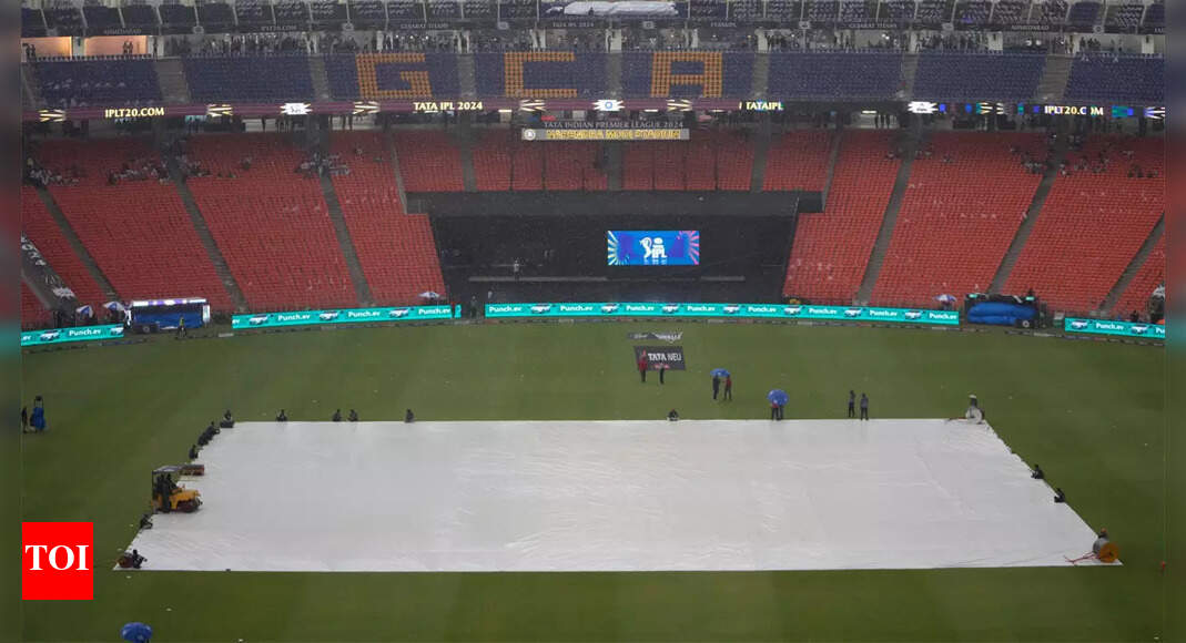 IPL 2024: Bad weather delays toss in Gujarat Titans-Kolkata Knight ...
