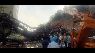 Multi-storey parking lot collapses in Wadala, 3 hurt