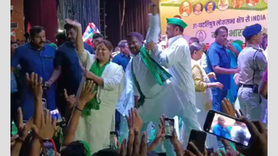 On cam: RJD Leader Tej Pratap Yadav pushes party worker during political event in Patna