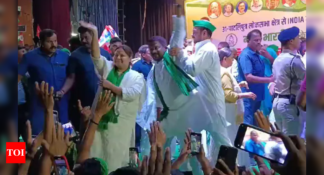 On cam: RJD's Tej Pratap Yadav pushes party worker