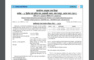 Chhattisgarh CG SET 2024 registration begins at vyapamonline.cgstate.gov.in, direct link to apply