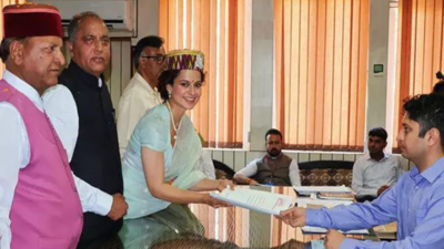 'People of Mandi and their love brought me here' says Kangana Ranaut as she files her nomination from Mandi