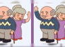 Brain teaser challenge: Spot 3 major differences in this old couple’s frame in 15 seconds