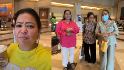Bharti Singh gifts matching gold bracelets to her mom and mom-in-law, also gifts gold earrings to Gola's nanny on his behalf on Mother's Day