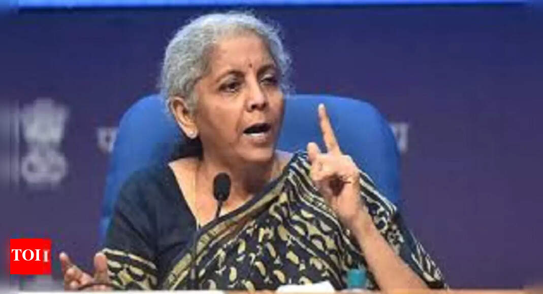 Congress paid lip service to infrastructure, NDA spurred growth, says FM Sitharaman | India News &ndash; Times of India