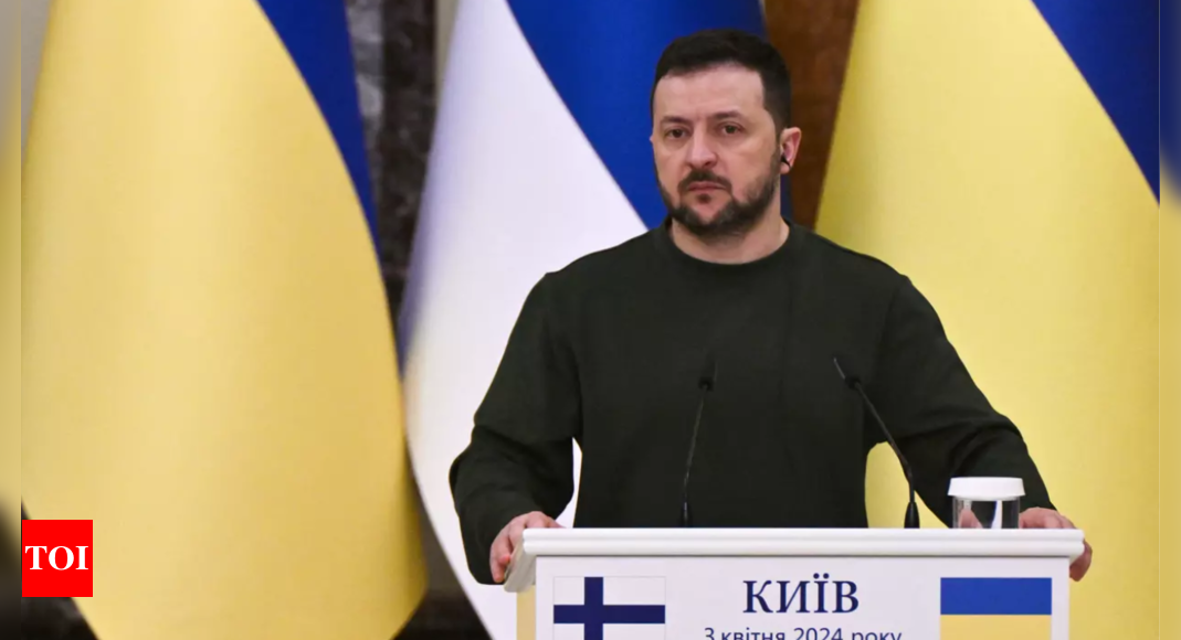 Zelenskyy postpones foreign trips as Russia advances in Kharkiv – Times of India