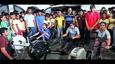 152 kids, highest in recent years, join rowing camp