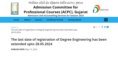 GUJCET Counselling 2024 registrations extended till May 28, details here
