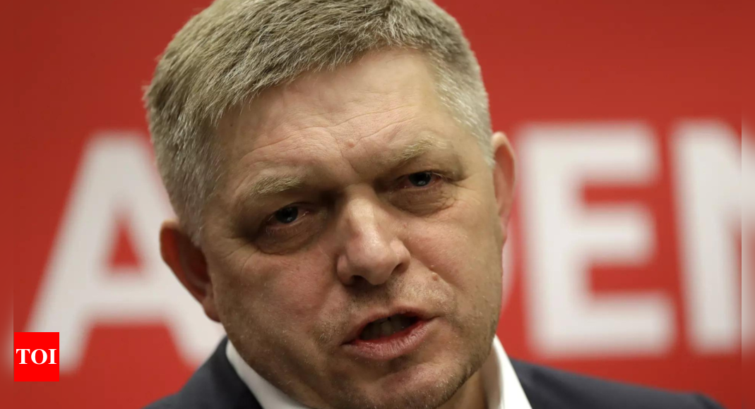 Slovak leader is in serious but stable condition after assassination attempt, hospital says – Times of India