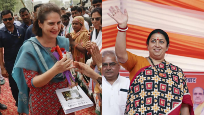 Game is on: Priyanka's campaign sets up Gandhis' virtual 'grudge match' against Irani in Amethi