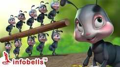 Nursery Rhymes in English: Children Video Song in English 'Ants go marching one by one'