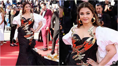 Aishwarya Rai Bachchan dazzles in dramatic black gown at Cannes 2024 red carpet