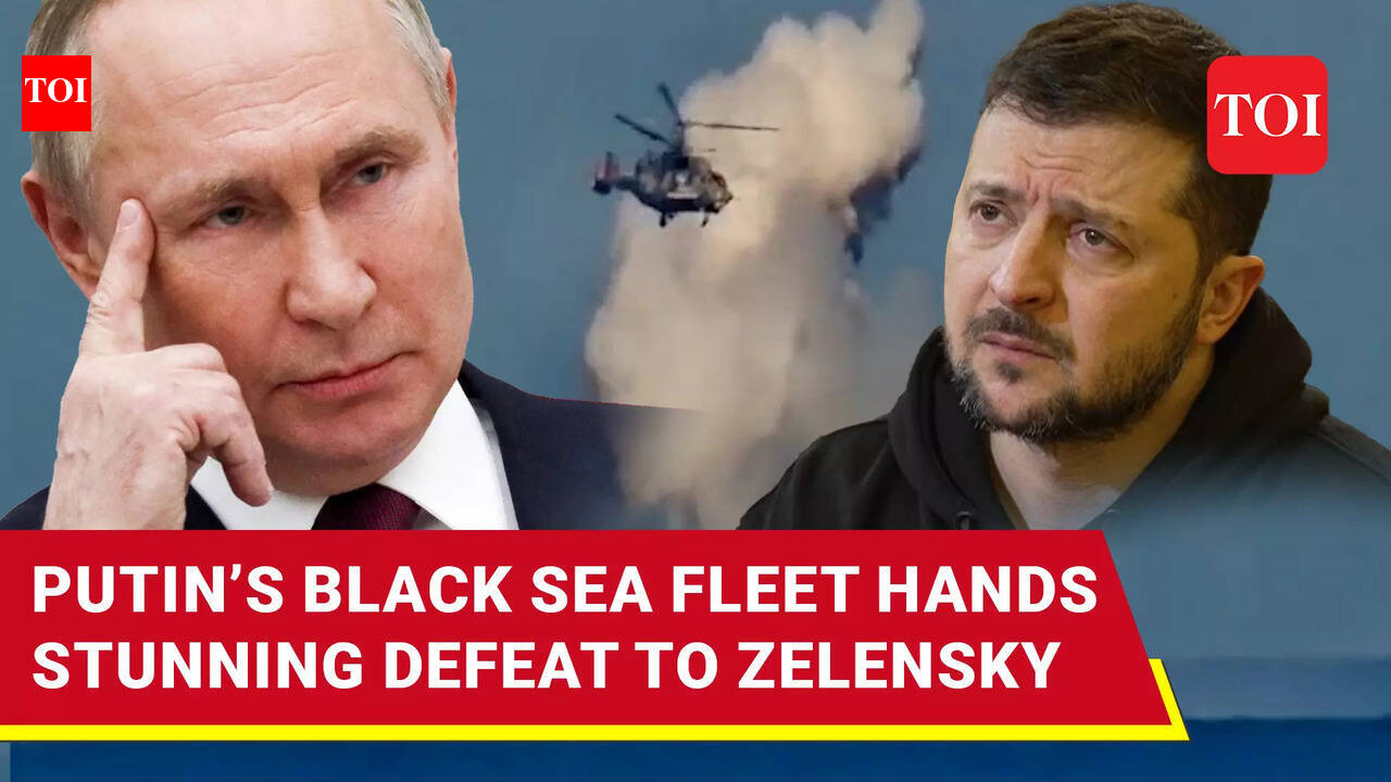 Russian Navy Burns 15 Ukrainian Sea Drones Moving Toward Crimea ...