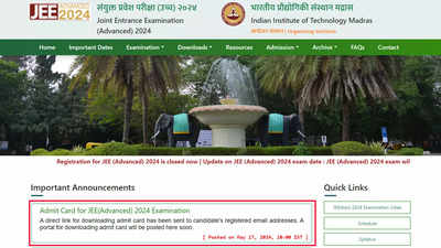 JEE Advanced 2024 Admit Cards Released: Steps to Download from Official Website jeeadv.ac.in