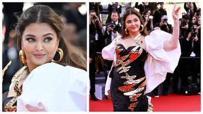 From hand-beaten gold flowers to a retro-inspired hairstyle: Decoding Aishwarya Rai Bachchan's look at Cannes 2024 red carpet day 1