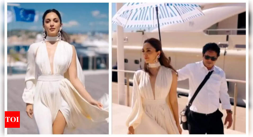 Kiara stuns in a white outfit at the French Riviera