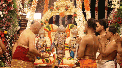 Spiritual fervour marks Padmavathi Parinayam at Tirumala, devotees brave heavy downpour to take part in the annual fete