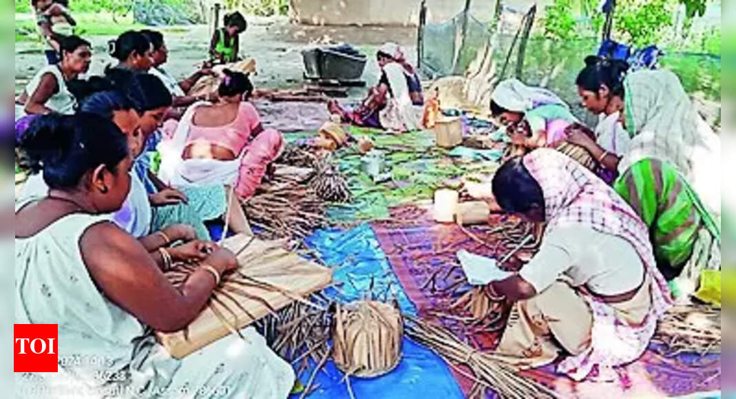 Water Hyacinth: Women in Tinsukia hamlet turn weeds into handicraft | Guwahati News - Vimarsana News
