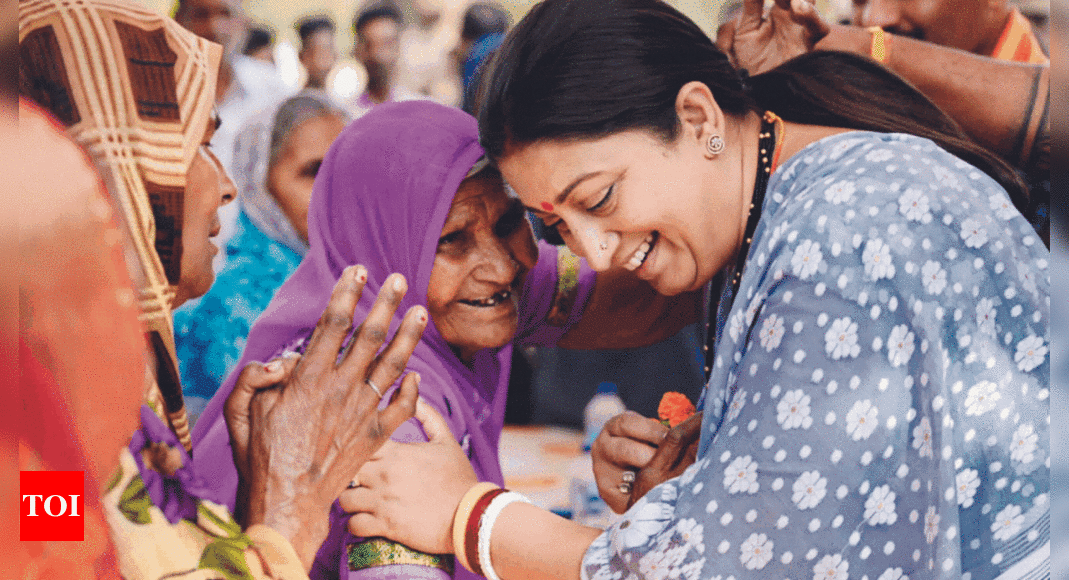 Smriti props up ‘labharthis’, local connect to woo voters | India News