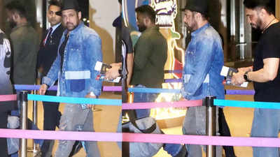 Salman Khan arrives at airport with swag and tight security