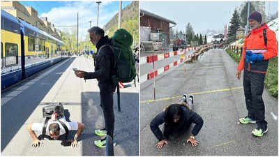 Milind Soman asks fans to do push-ups in Switzerland, in exchange for a selfie!