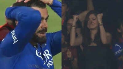 Emotions run high as Virat Kohli, Anushka Sharma seen in tears of joy after RCB qualify for IPL 2024 playoffs. Watch