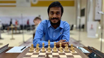 Indian Grandmaster Aravindh Chithambaram takes lead in Sharjah Masters chess tournament