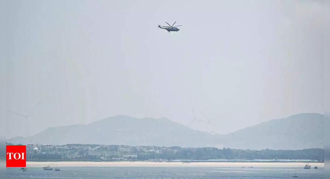 Taiwan detects seven Chinese military aircrafts and vessels across its vicinity – Times of India